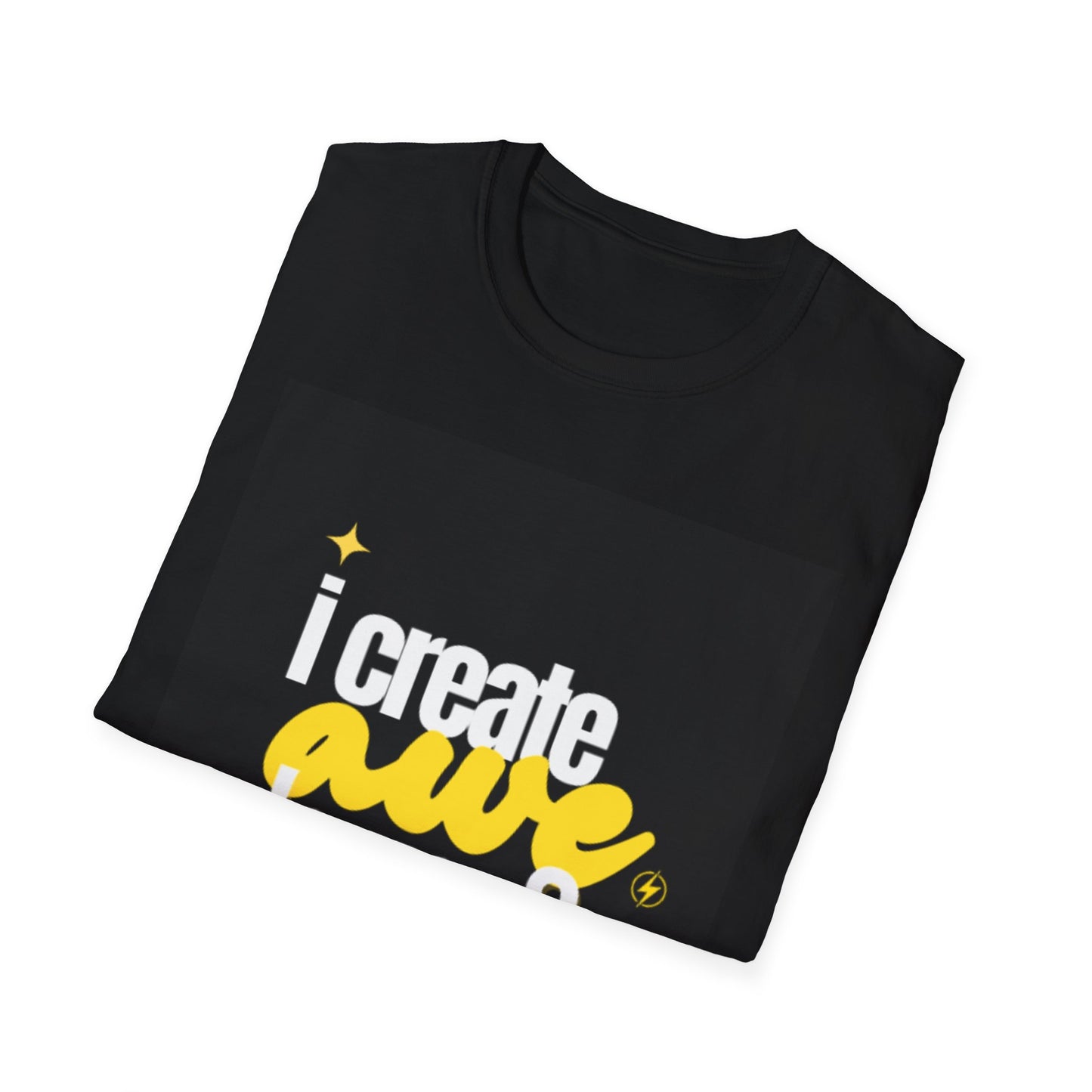 I Create Awe Unisex Softstyle T-Shirt - Inspirational Graphic Tee