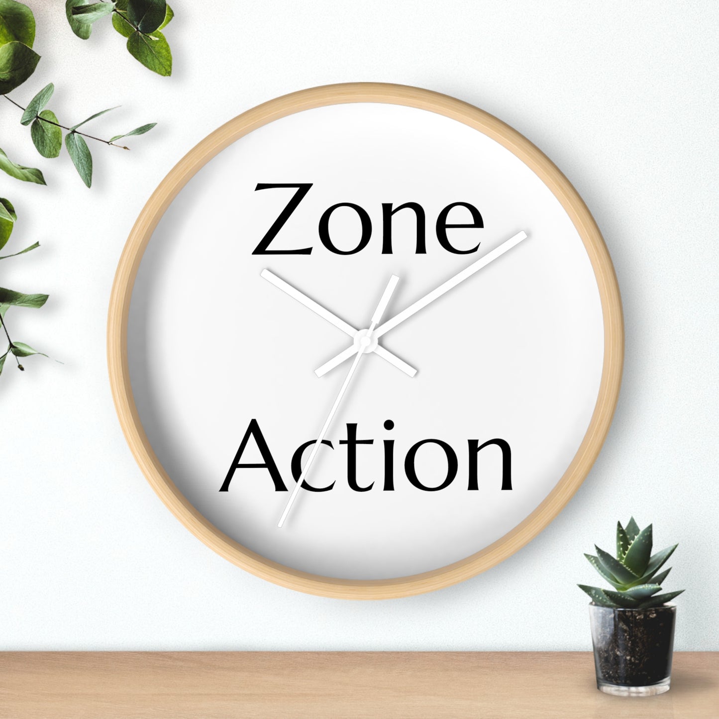 Unblinded Mastery Zone Action Wall Clock