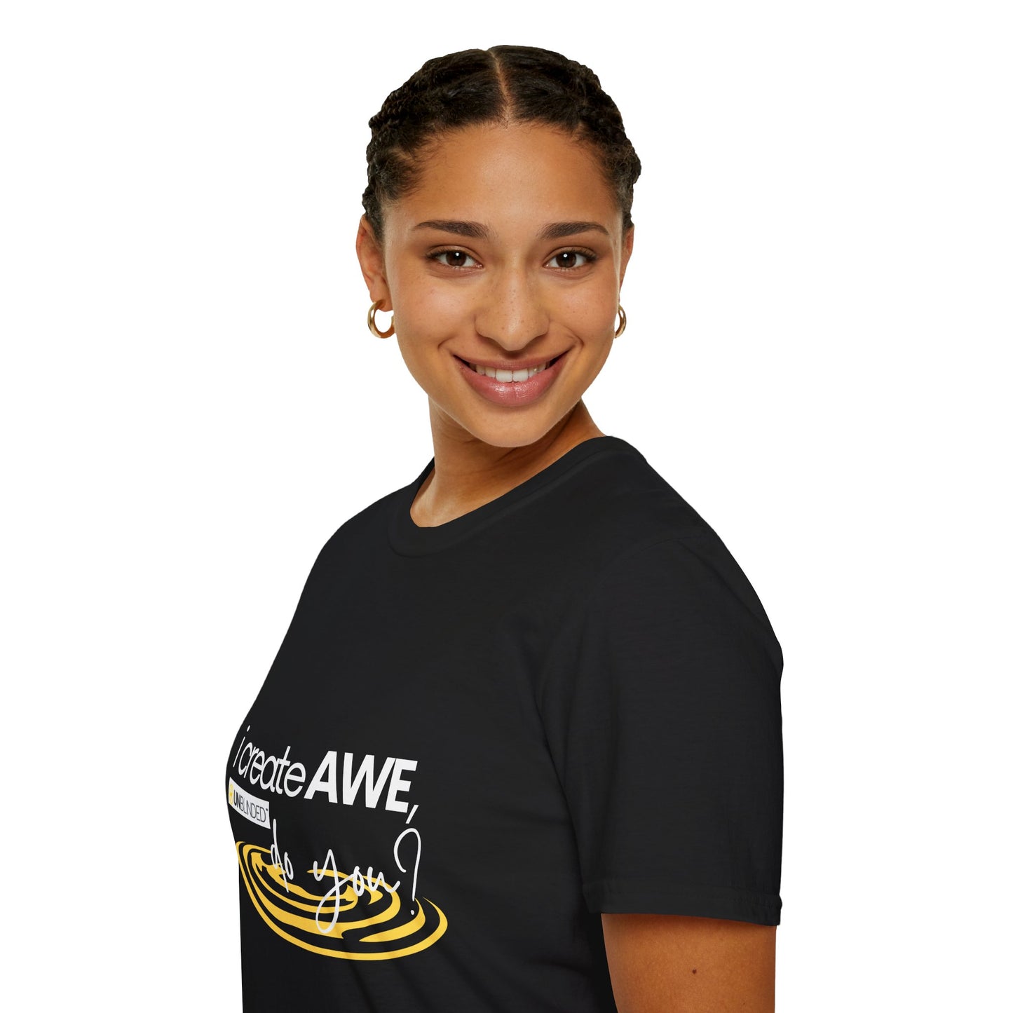 Unisex Softstyle T-Shirt - UNBLENDED® Design with Circular Wave Graphic