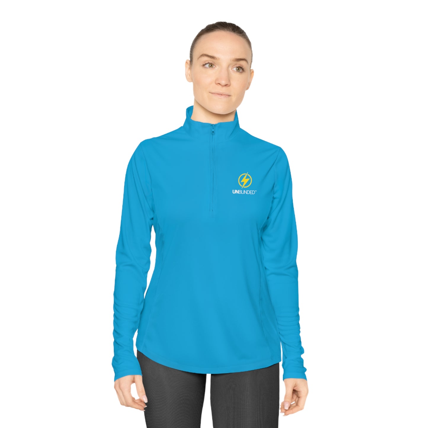 Unblinded Ladies Atomic Blue Quarter-Zip Pullover