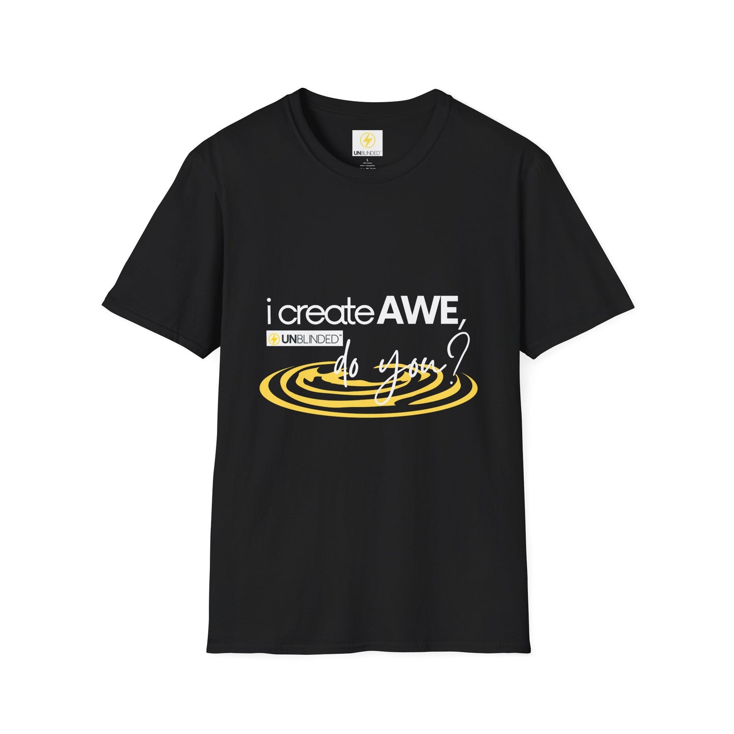 Unisex Softstyle T-Shirt - UNBLENDED® Design with Circular Wave Graphic