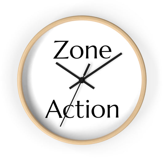 Unblinded Mastery Zone Action Wall Clock