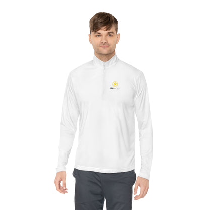 Unblinded Men's White Quarter-Zip Pullover