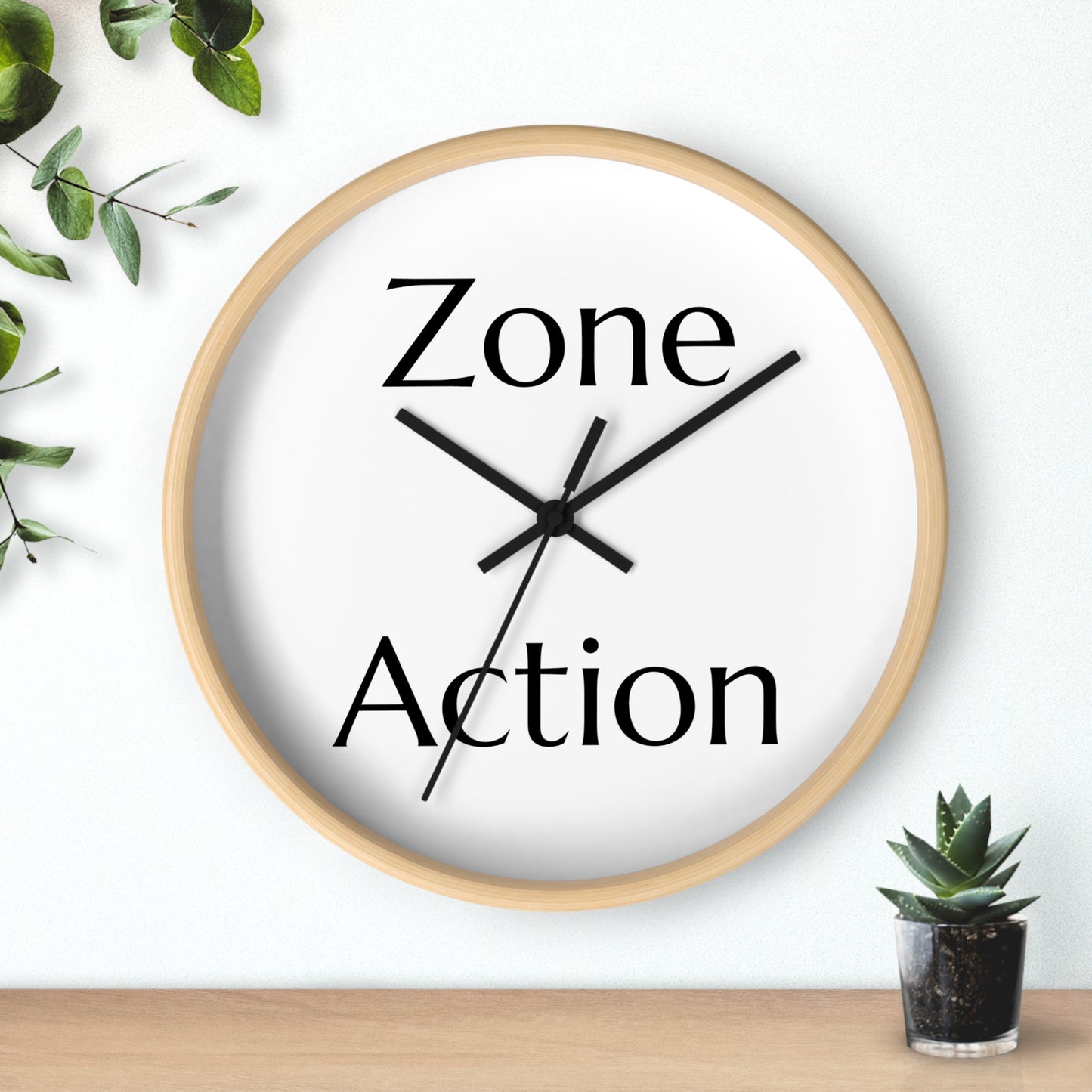 Unblinded Mastery Zone Action Wall Clock
