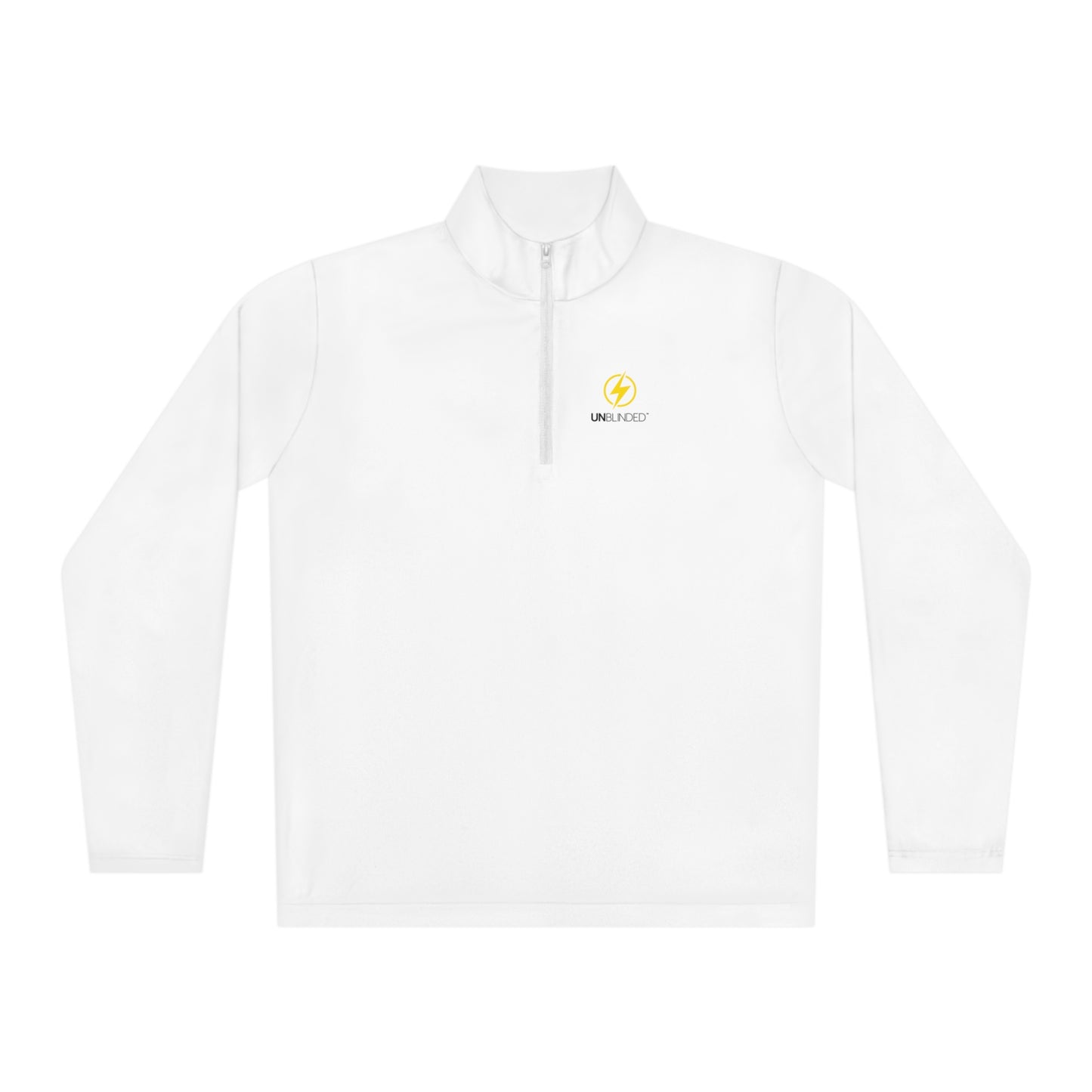 Unblinded Men's White Quarter-Zip Pullover